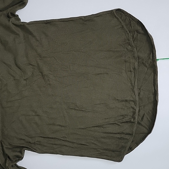 MICHAEL KORS WOMEN'S WOVEN LONG SLEEVES PULLOVER GREEN TOP/ M. - Picture 6 of 13